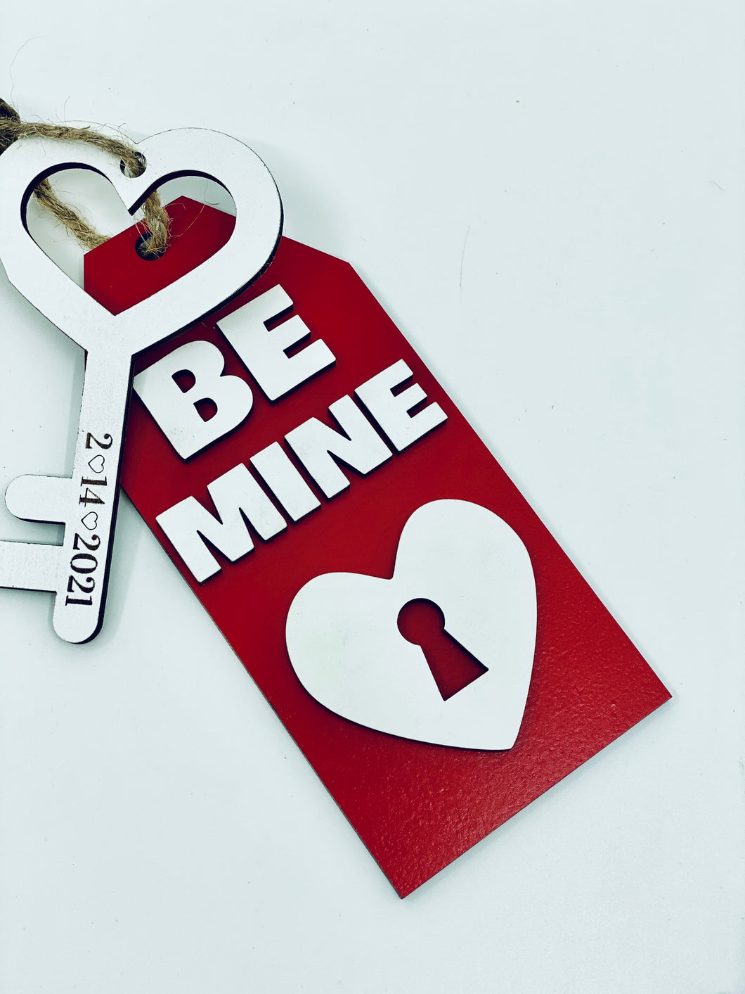 Valentine Gift Tag with Key
